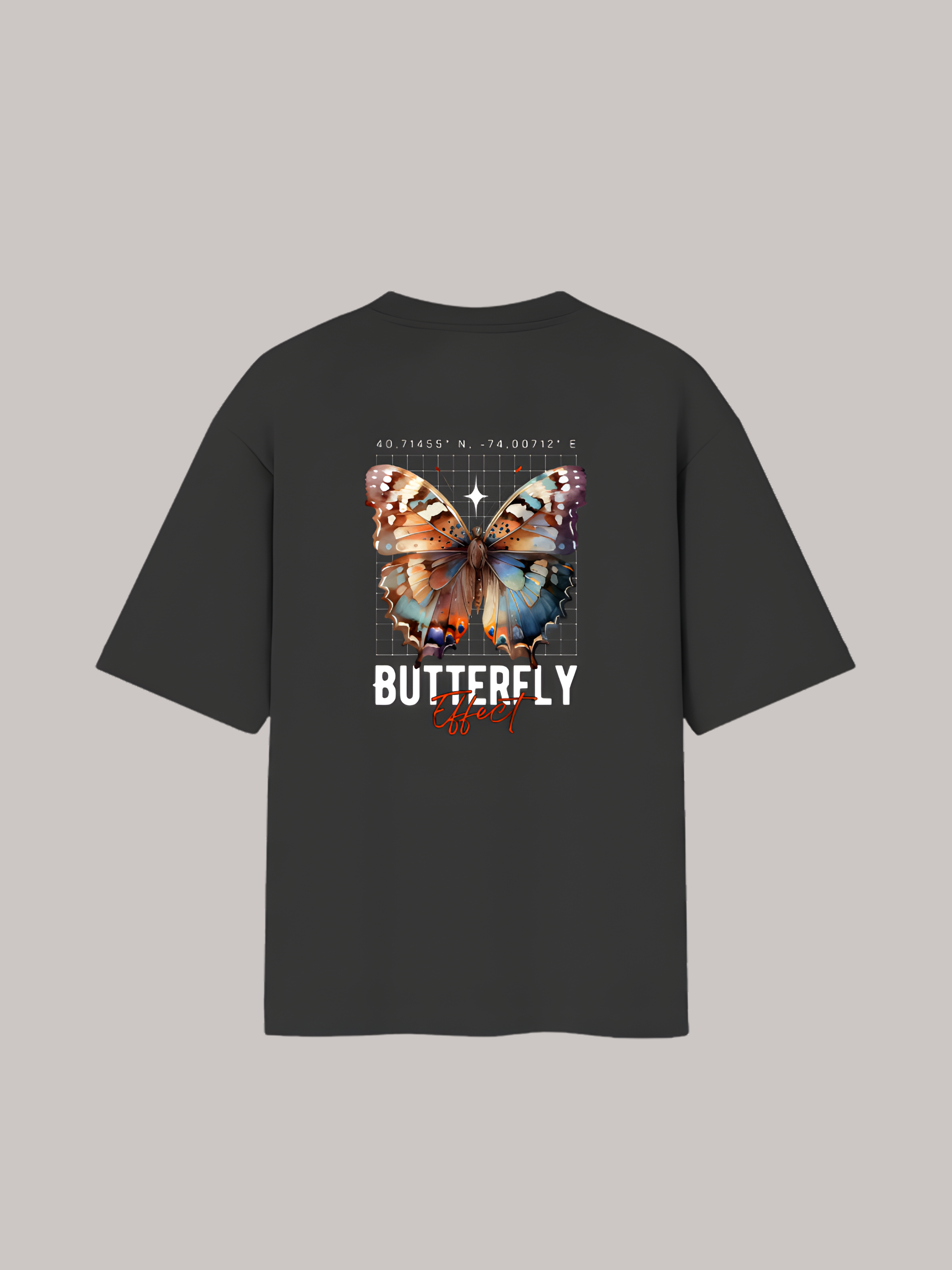 Butterfly Graphic Tee Oversized T-Shirt